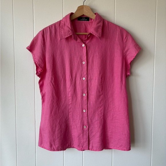 Jim Thompson 100% Linen Button-Down Top | Size 12 - Picture 2 of 5